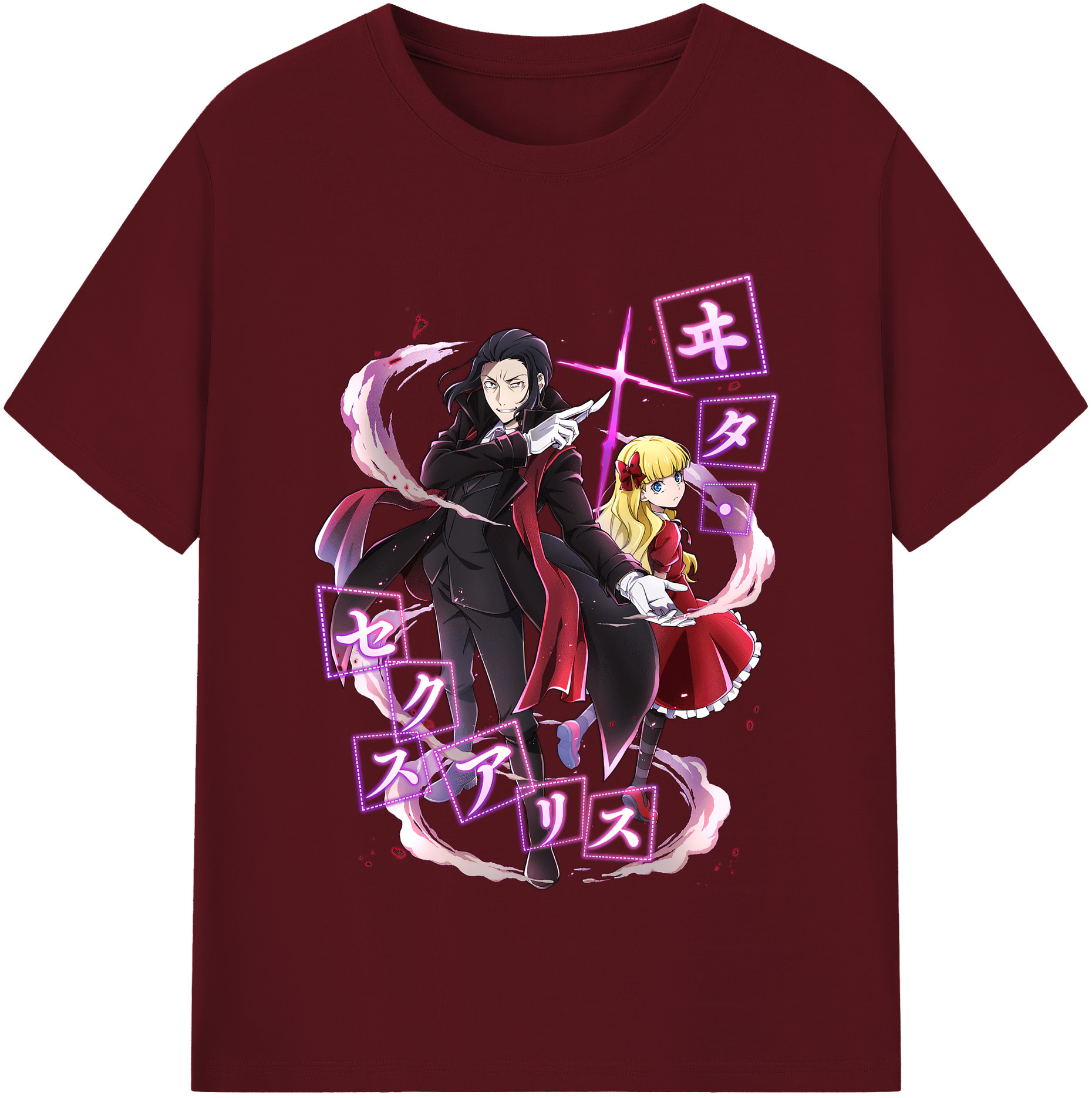 （画像用） 文豪ストレイドッグス Bungo Stray Dogs 綿100％半袖Tシャツ（フロントプリント）